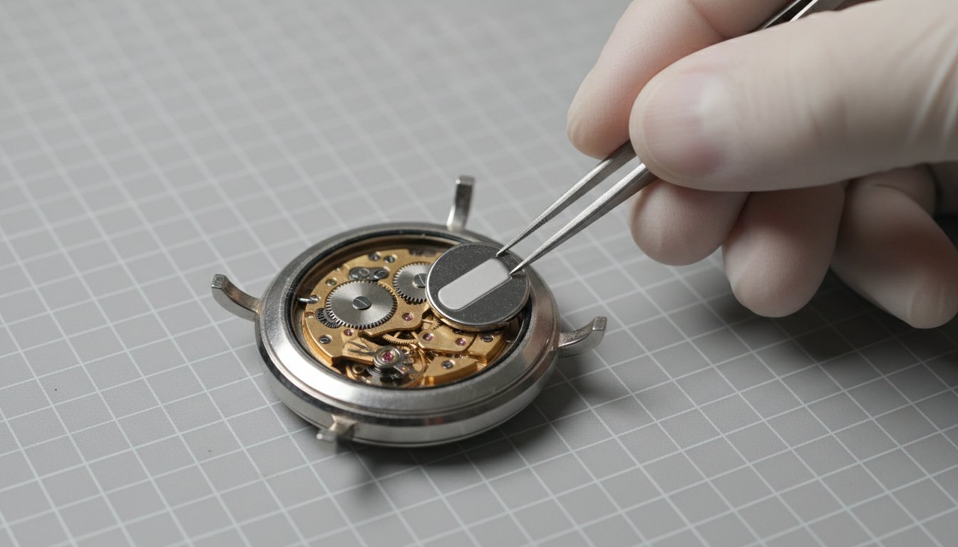 Changer pile montre Fossil - remplacement avec pince plastique