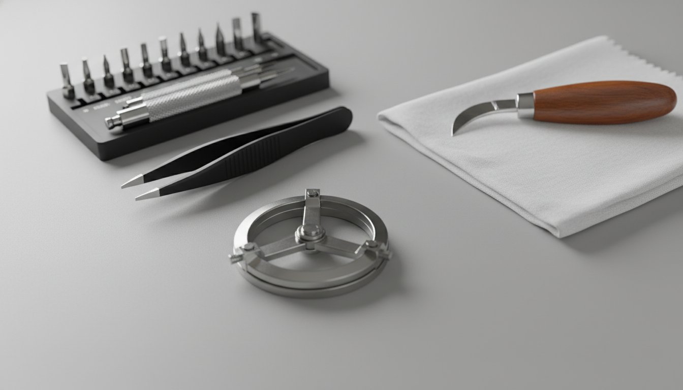 Changer pile montre - outils horloger pour ouvrir le boitier