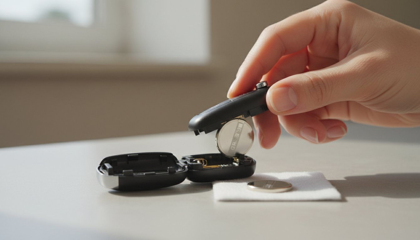 Pile clé voiture - remplacement de la pile dans un boîtier de clé
