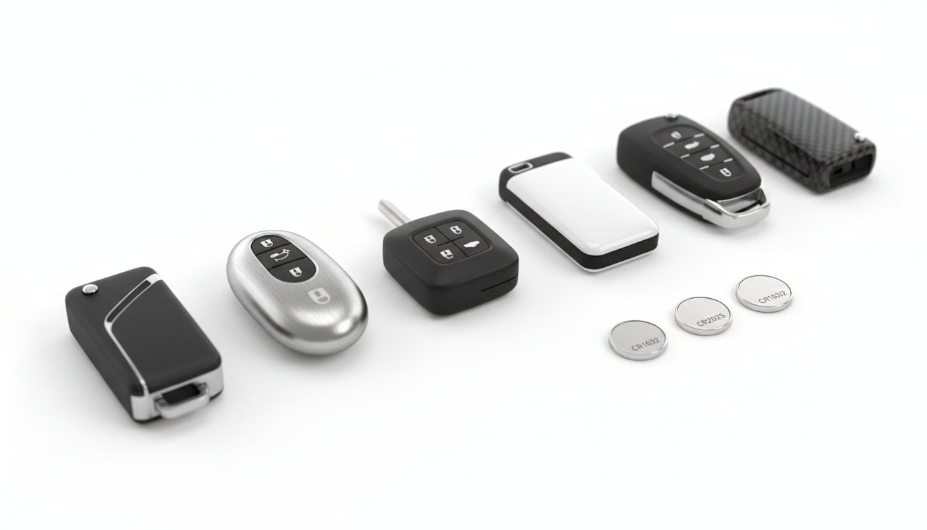 Pile télécommande voiture - assortiment clés et piles bouton