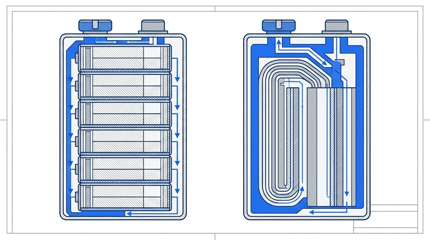 Pile 9V - comparaison anatomique alcaline et lithium en coupe technique