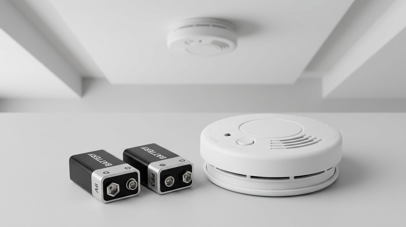 Pile 9V - utilisation dans un détecteur de fumée domestique