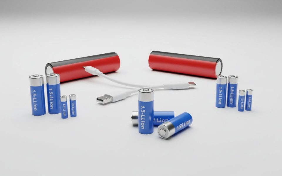 Pile lithium rechargeable - assortiment AA AAA 18650 et chargeur USB