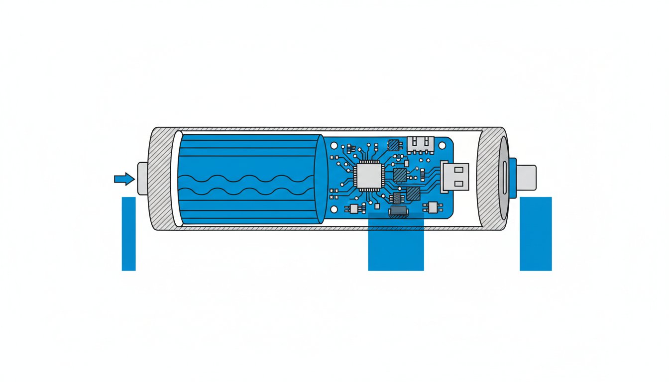Pile rechargeable USB - schéma technique