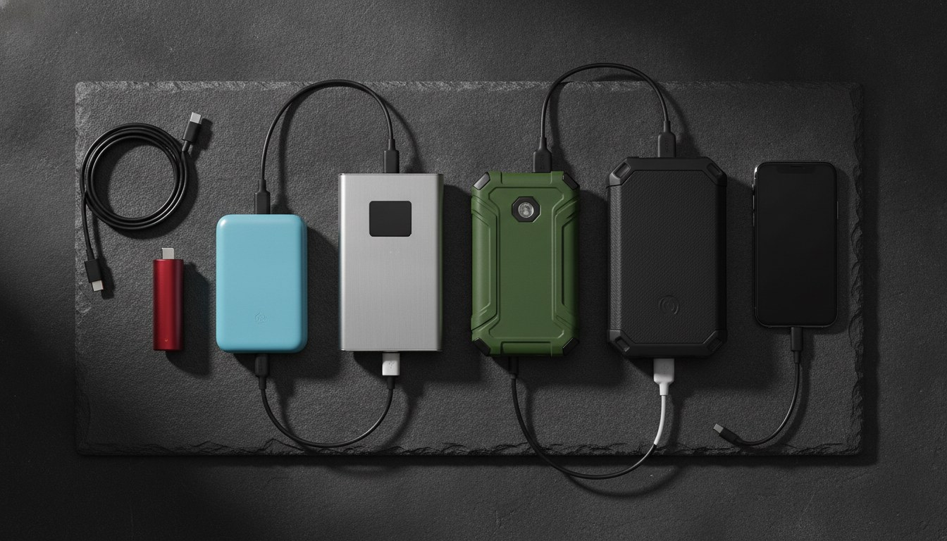 Batterie externe avion - power banks de différentes capacités comparées