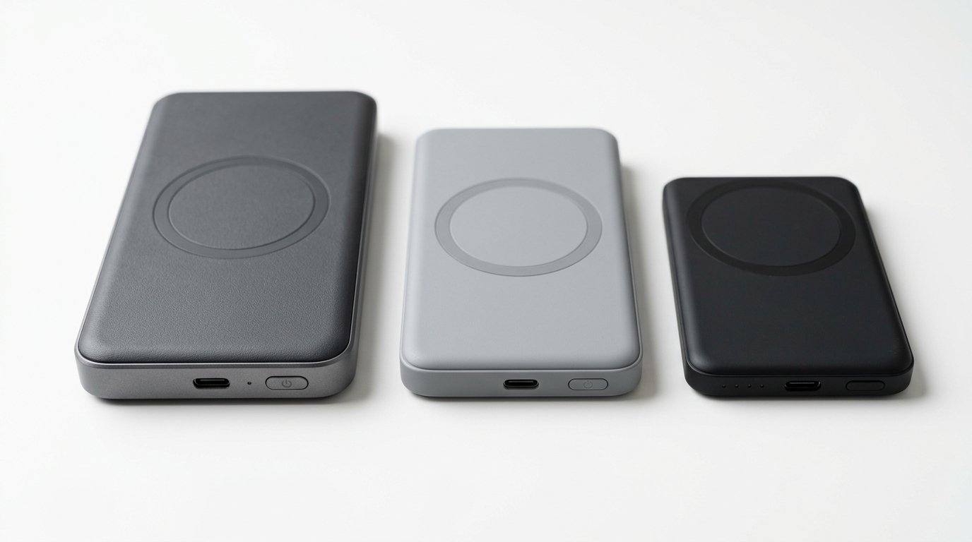Batterie externe MagSafe - comparatif de plusieurs tailles et capacites