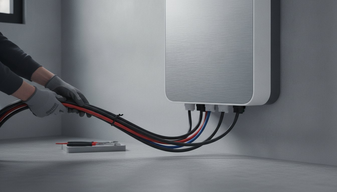 Batterie solaire pour maison - installation et raccordement par un technicien