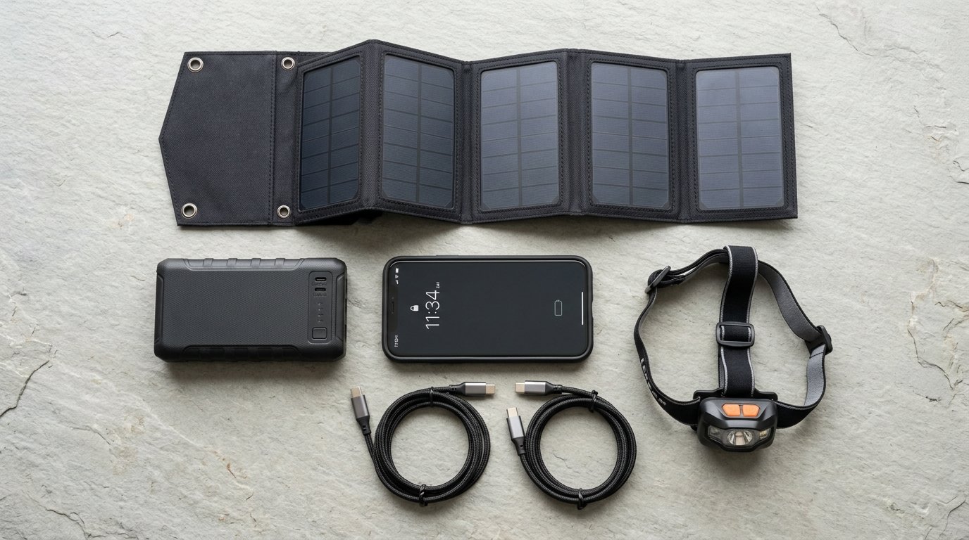 Batterie solaire rando - equipement de recharge solaire pour trek et bivouac