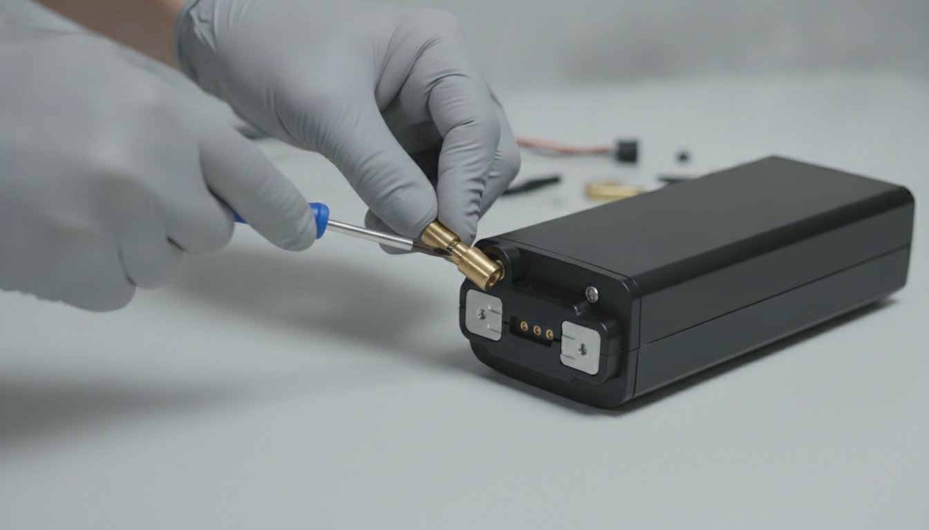 Perdu clé batterie vélo électrique - remplacement du barillet avec un tournevis
