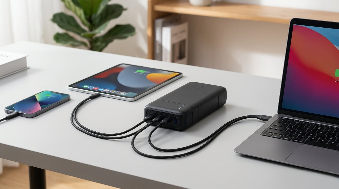 Batterie externe 50000mAh chargeant smartphone tablette et ordinateur portable