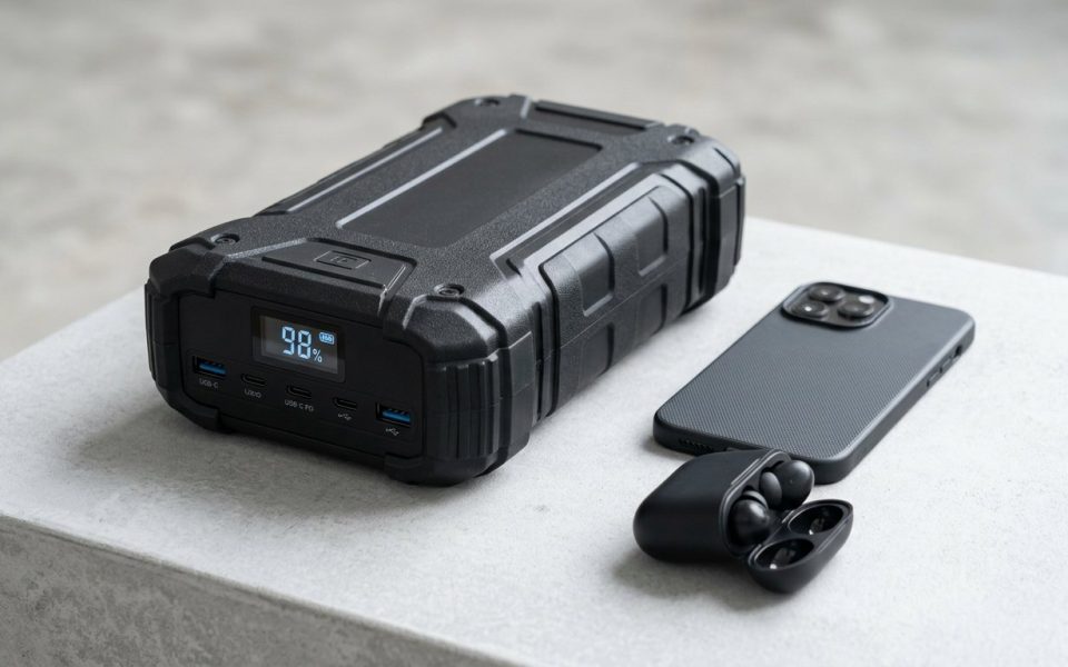 Batterie externe 50000mAh - power bank haute capacite avec ecran et ports USB