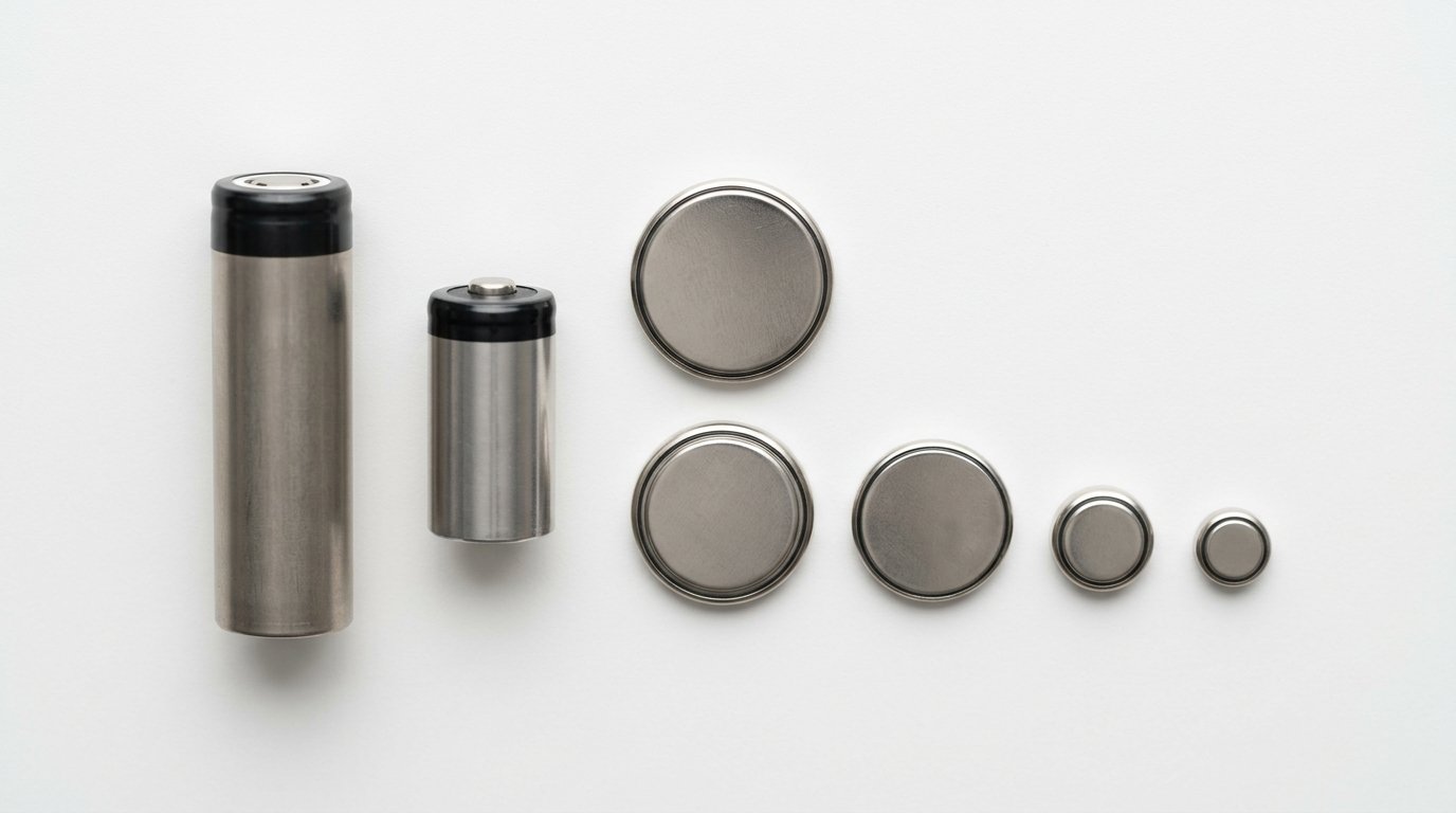 Recyclage pile lithium - différents formats de piles lithium à trier
