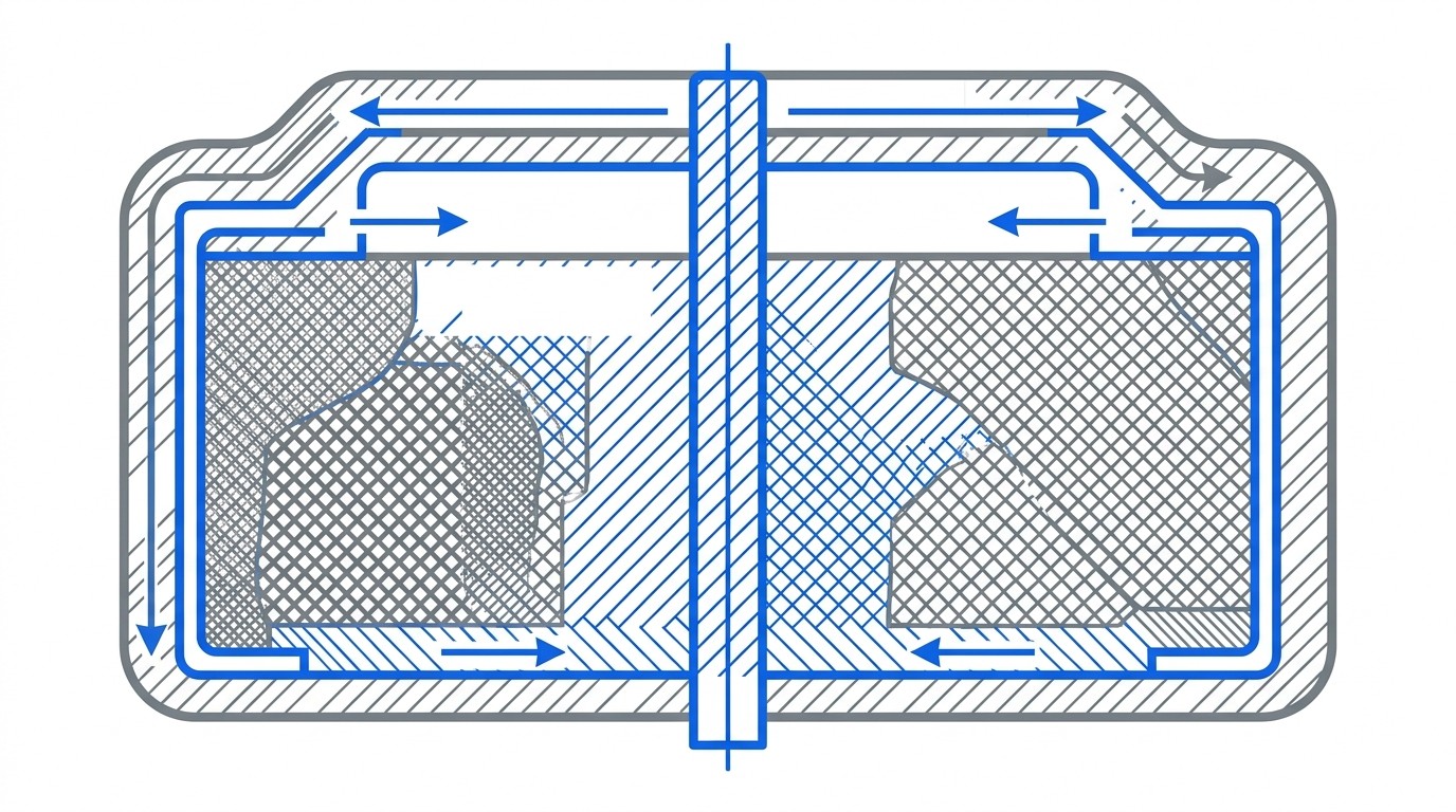 Pile bouton lithium vs alcaline comparatif - coupe anatomique LR44 alcaline