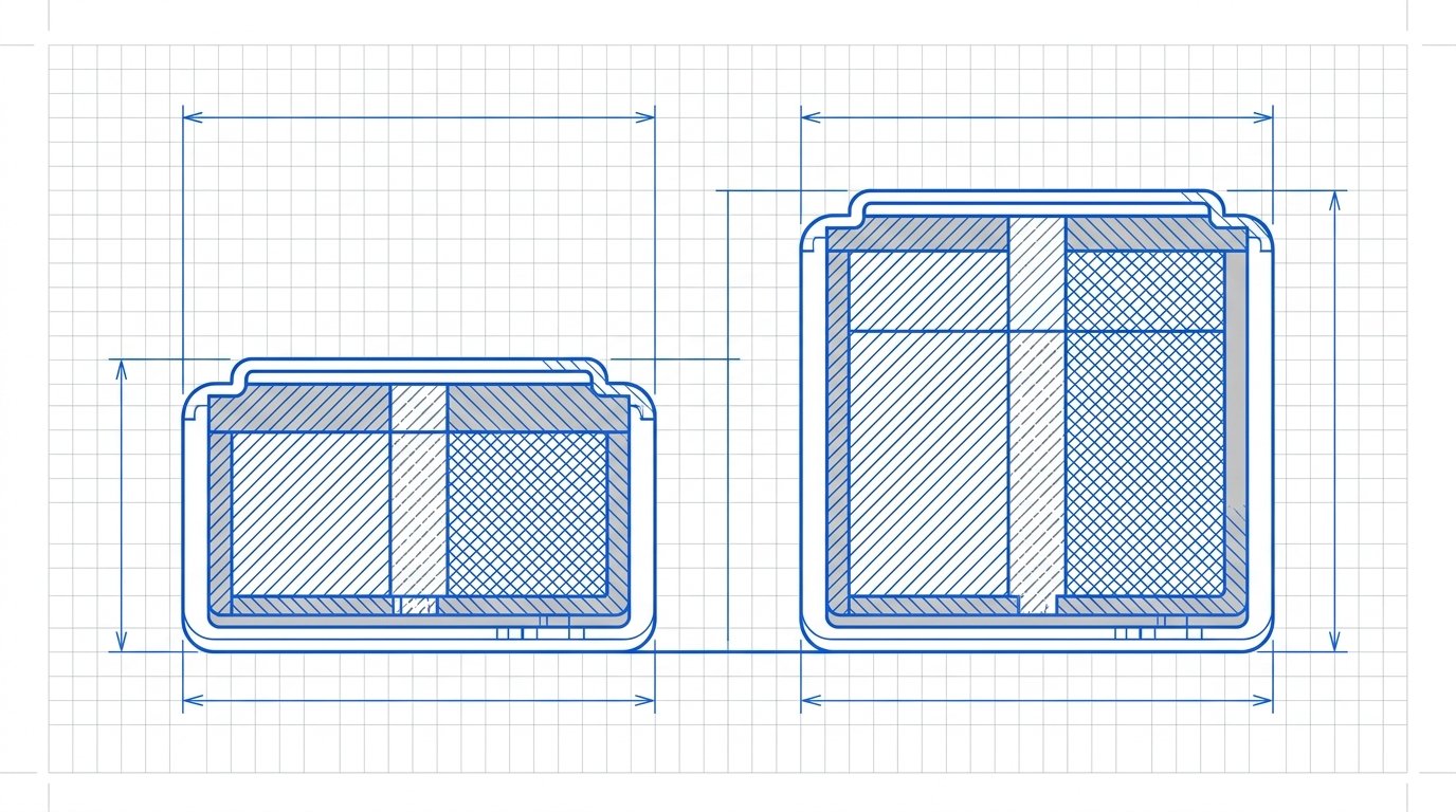 CR2032 CR2025 différences - comparaison dimensionnelle de l'épaisseur des deux piles