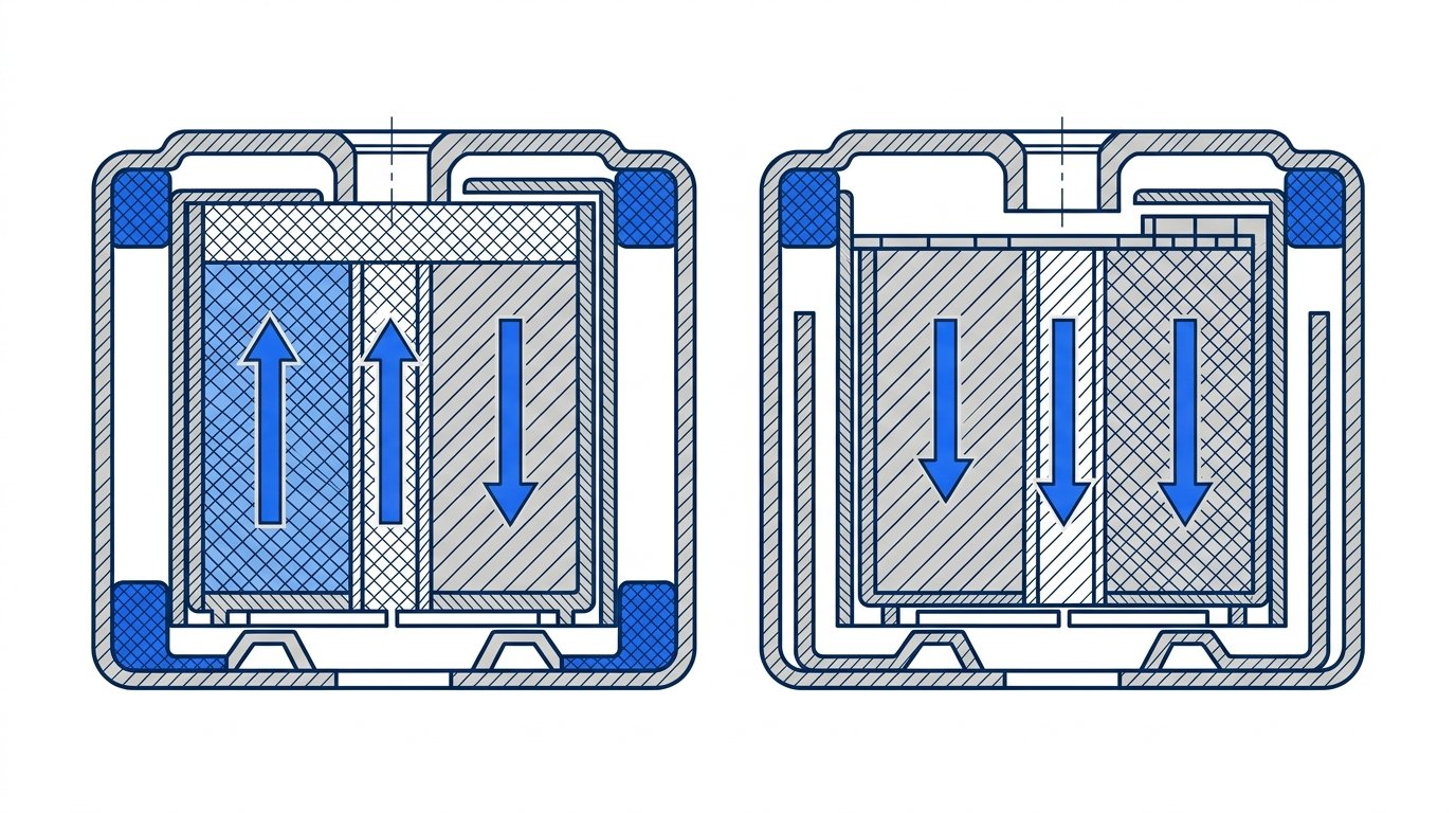 Pile bouton montre équivalence par marque - schéma comparatif oxyde d'argent et lithium