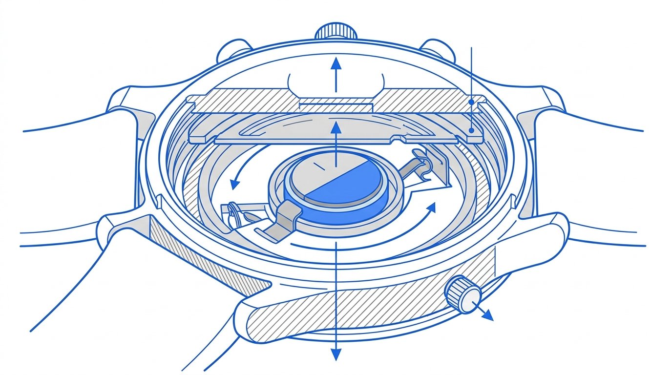 Pile bouton montre équivalence par marque - schéma du compartiment pile d'une montre