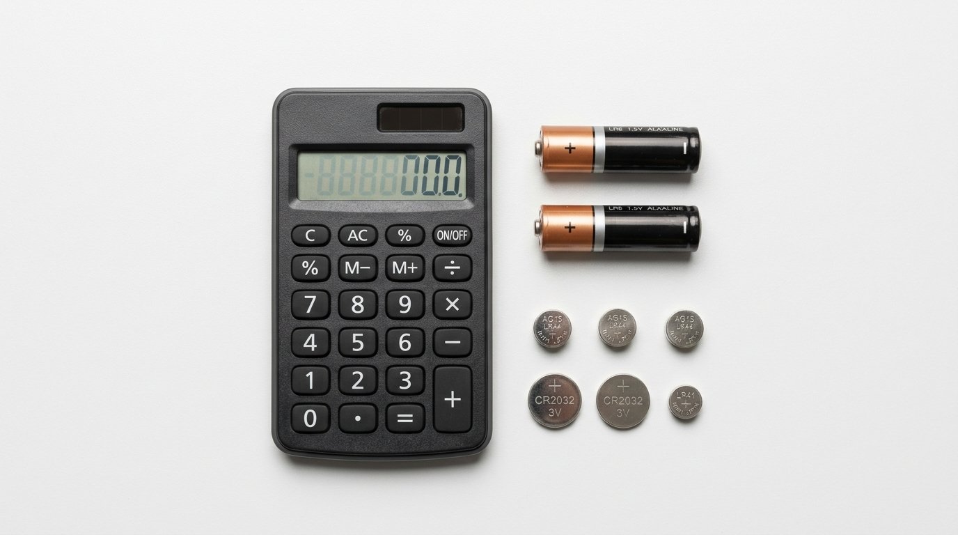 Quelle pile pour calculatrice - piles AA et piles bouton compatibles avec une calculatrice de poche