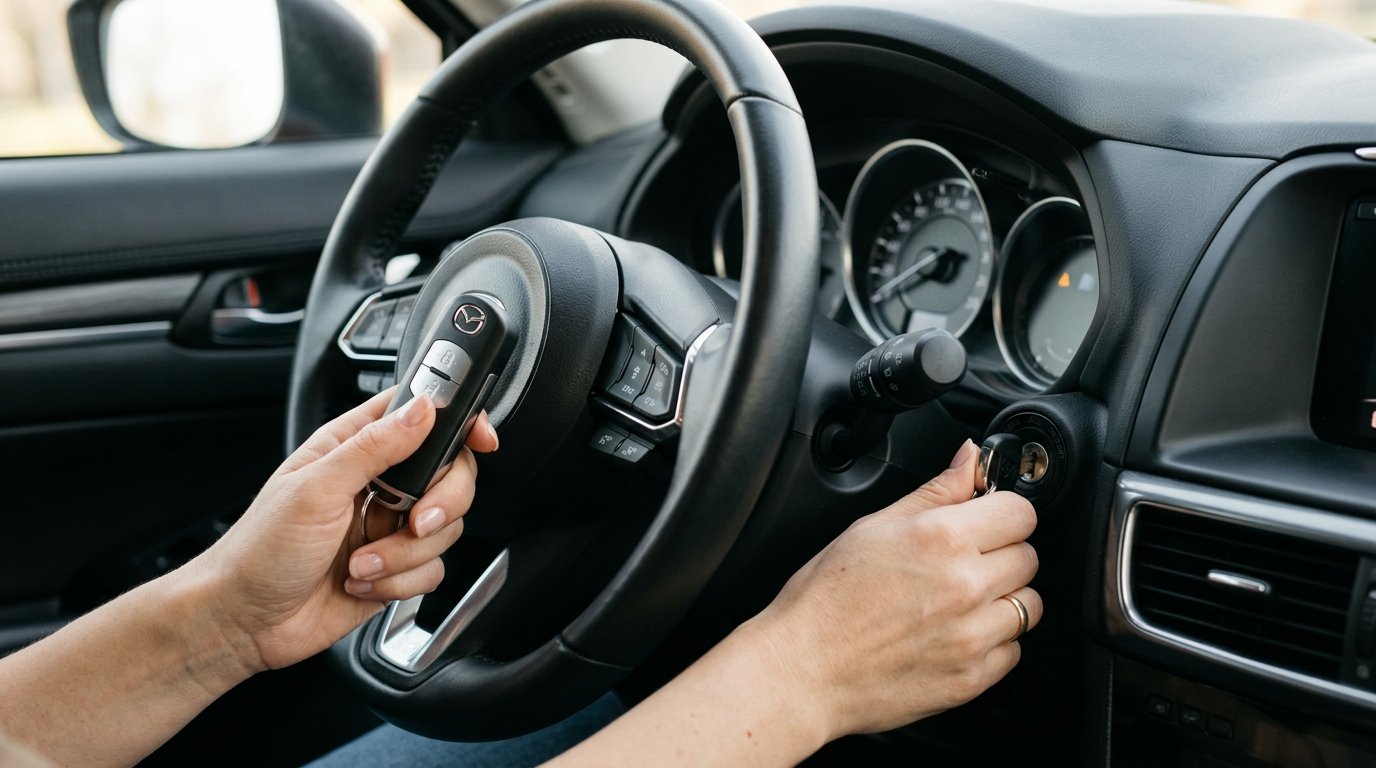 Resynchronisation de la cle de voiture au contact apres changement de pile