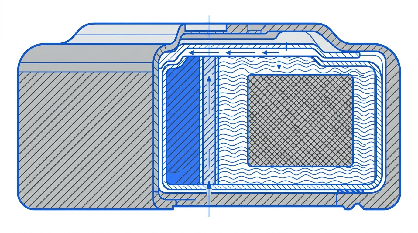 Pile CR2016 équivalence - anatomie en coupe d'une pile bouton lithium