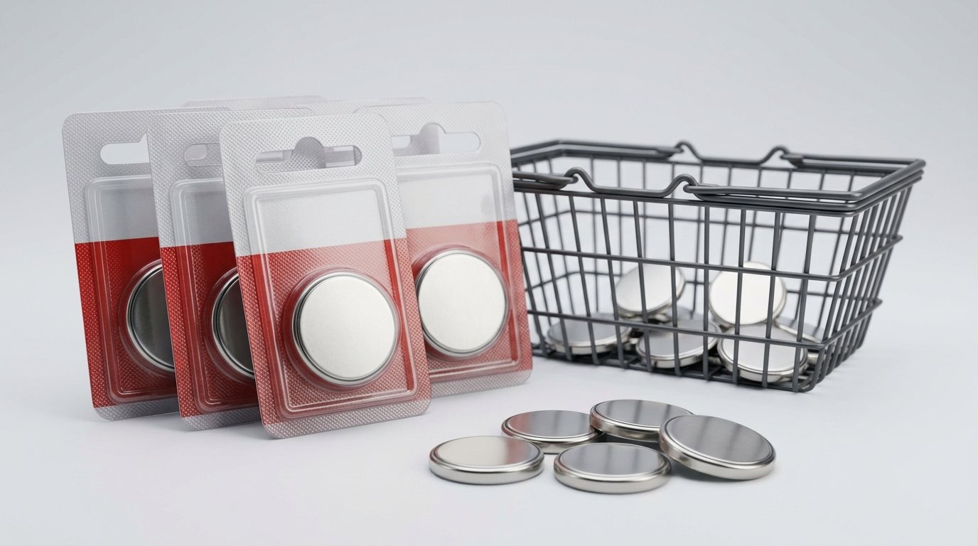 Pile CR2450 où acheter - piles bouton lithium en blister et panier d'achat